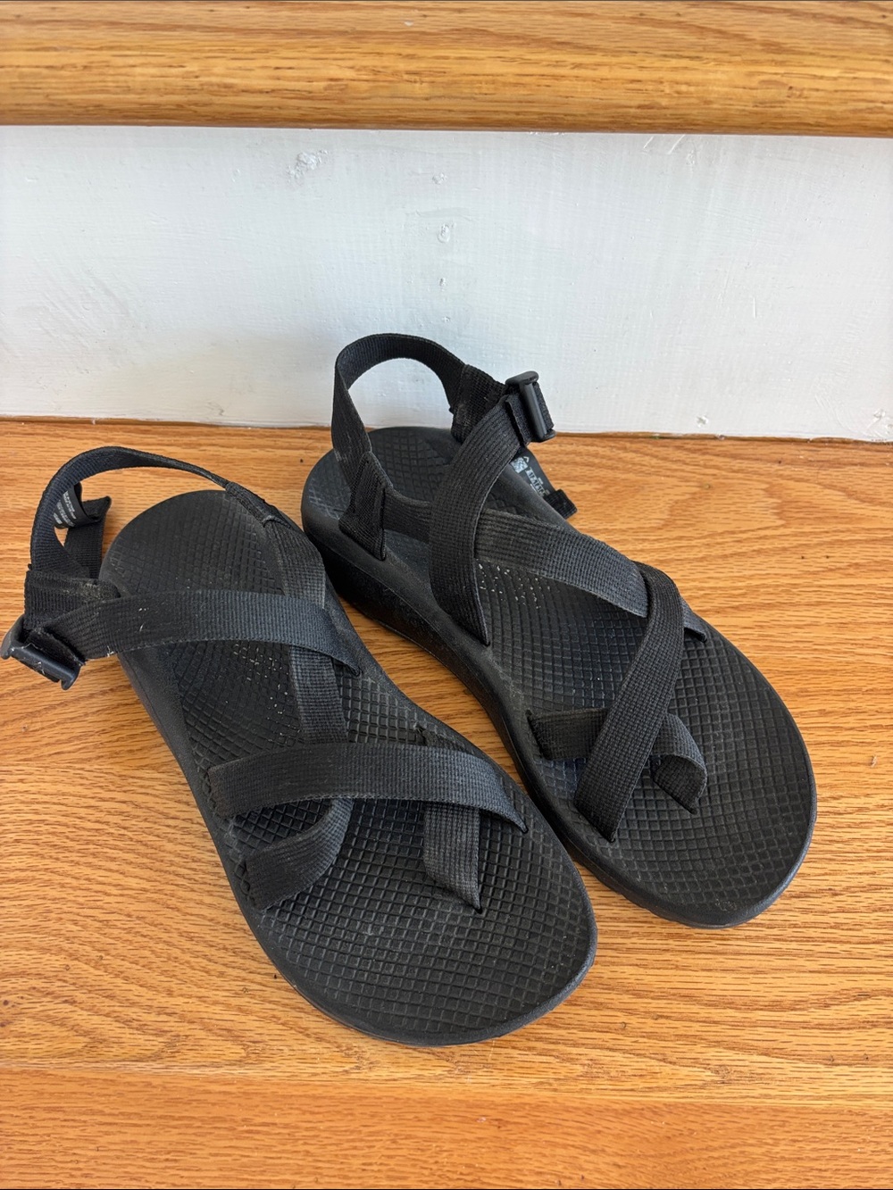 Chaco Black Outdoor Strappy Sandals
